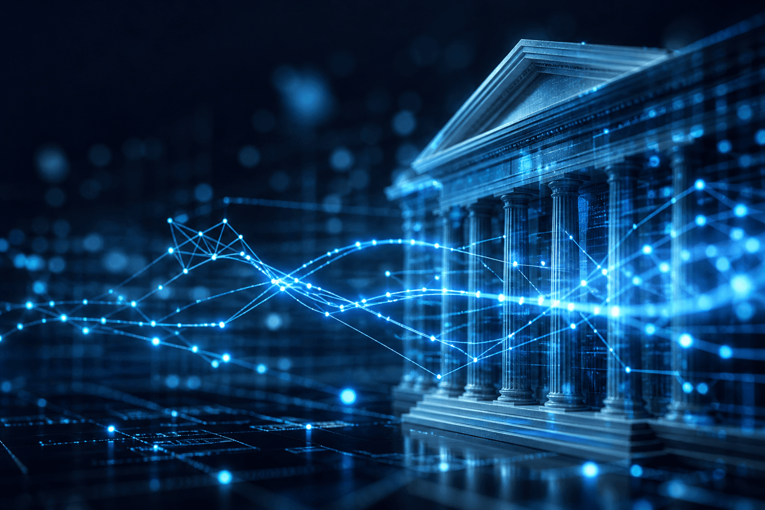 Secure financial network visualization